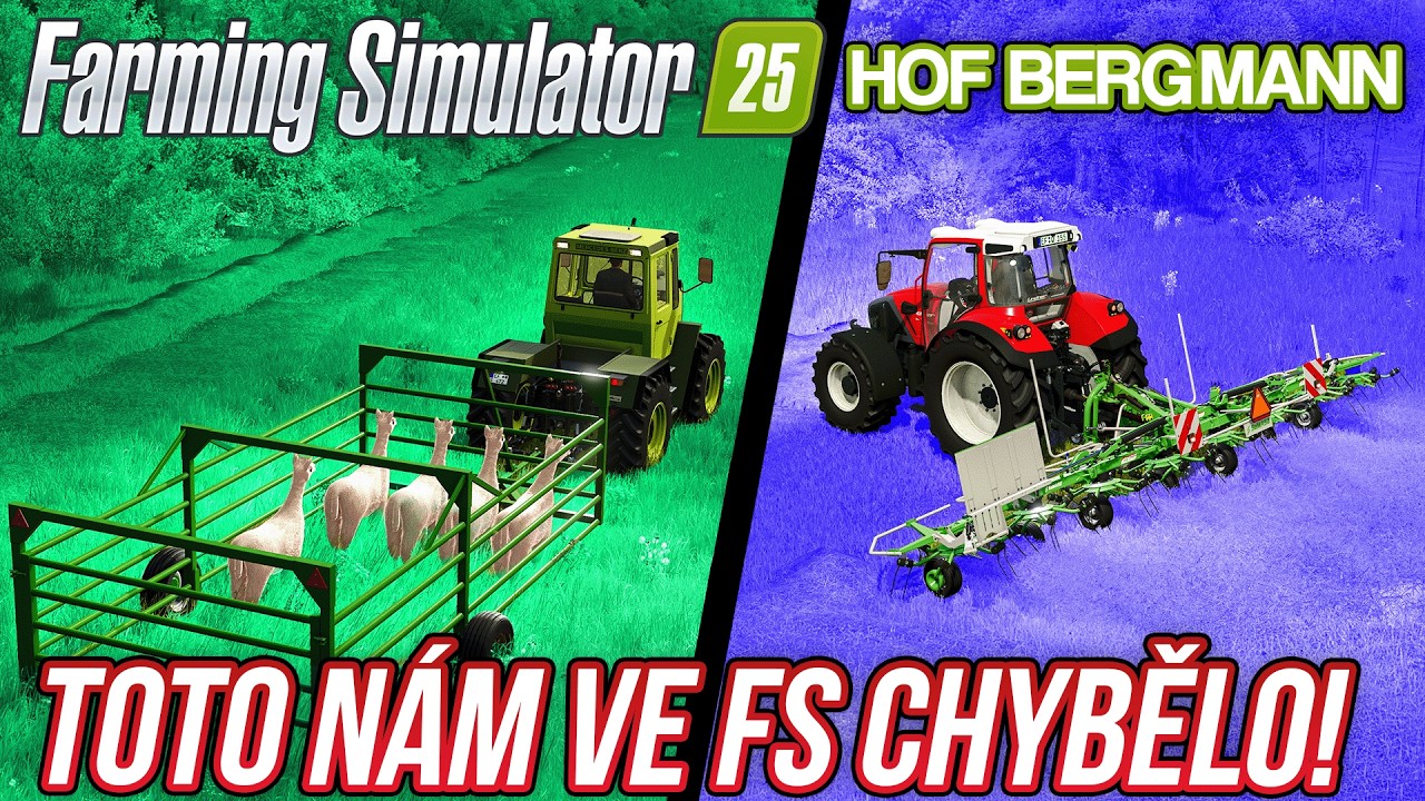 TOTO VE FS CHYBĚLO: RE&Aacute;LNĚJ&Scaron;&Iacute; PŘEPRAVA ZV&Iacute;ŘAT & SU&Scaron;EN&Iacute; SENA! | Farming Simulator 25 Hof Bergmann #11