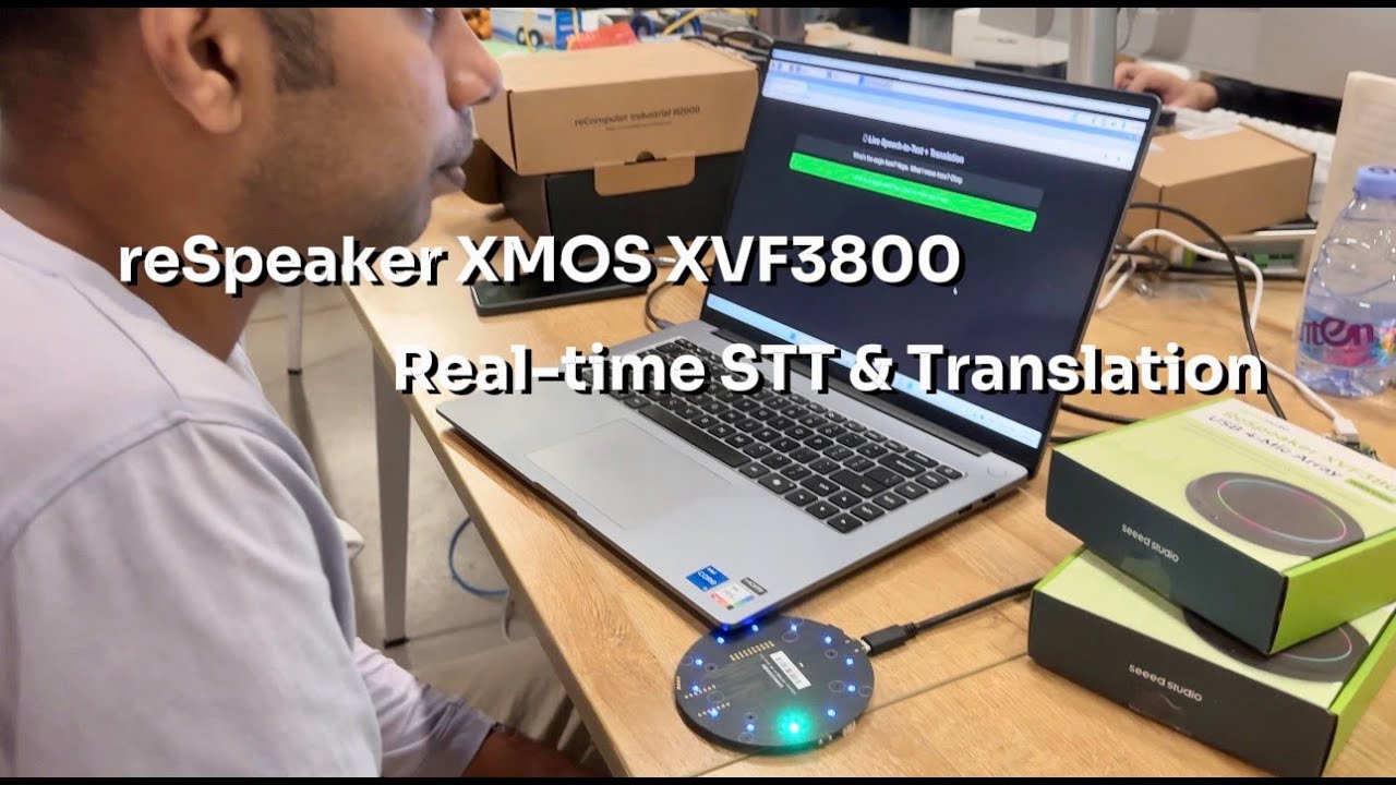 Real-Time STT and Bilingual Translation Demo Using reSpeaker XMOS XVF3800