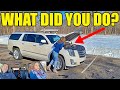 My Wife's Reaction To Secretly Supercharging Her New Escalade! Boosted Launches, Burnouts & Dyno!