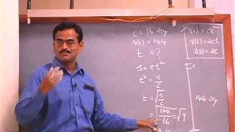 Subbiah Pandian - Mechanical Universe Part 2 - Law of freely falling bodies