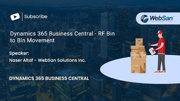 Dynamics 365 Business Central - RF Bin to Bin Movement