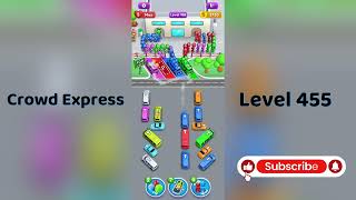 Crowd Express Level 455 Walkthrough 🚦 | Step-by-Step Solution | Go Answer