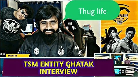 Tsm entity ghatak & jonathan thug life interview | PMPL south asia finals day 2| Pubg mobile