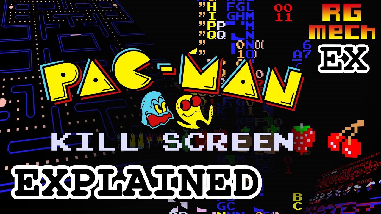 Annotated screenshots from a Pac-Man game level. Left panel the entire