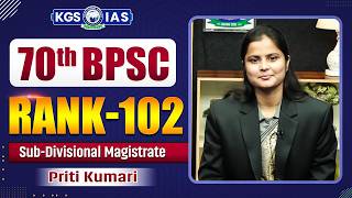 70th BPSC Mock Interview | Rank 102 | Priti Kumari | BPSC Topper Interview | Khan Global Studies