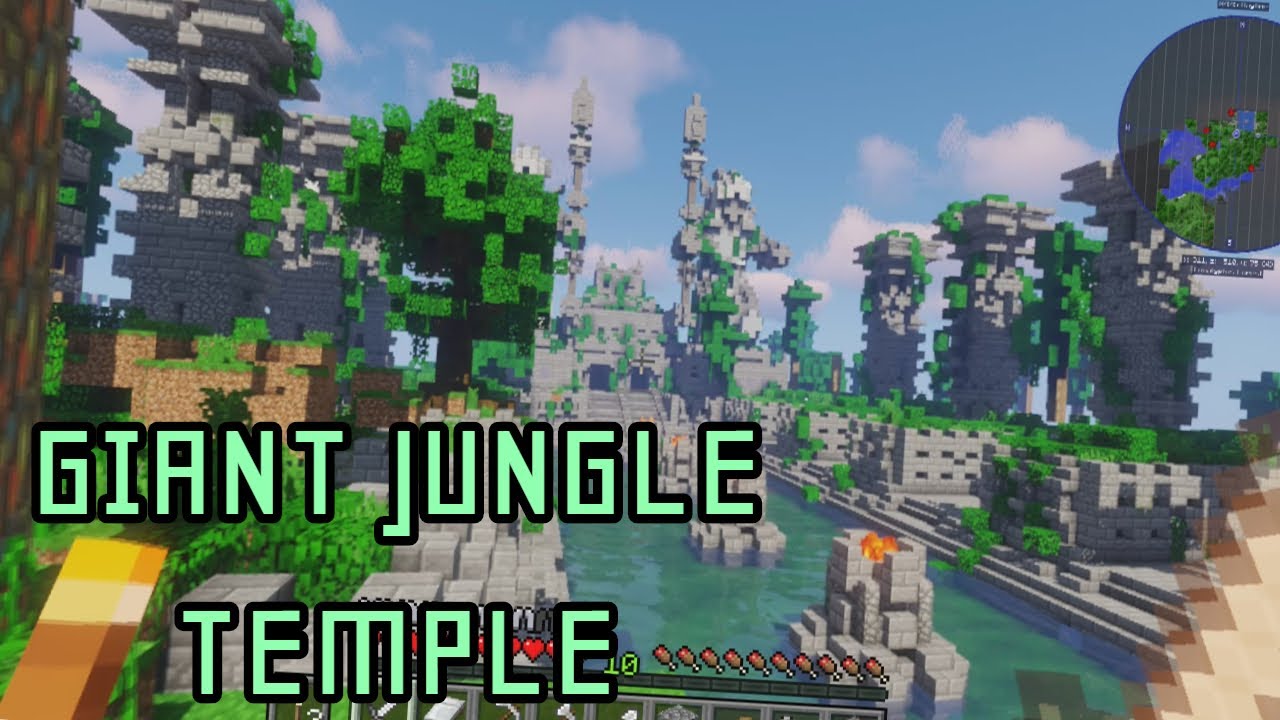 Giant Jungle Temple Modded Multiplayer Minecraft W Dad Youtube