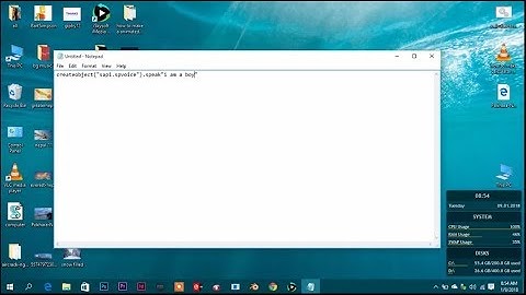 make your computer speak easy notepad trick.