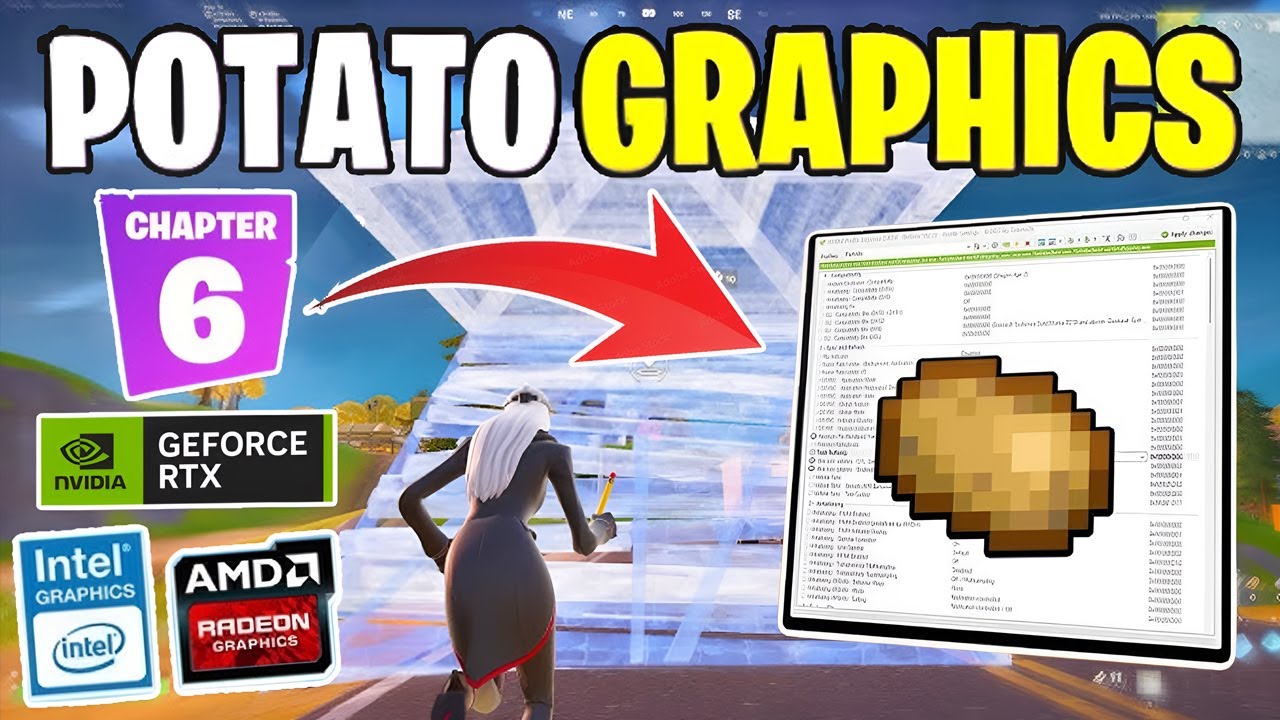 How To Get Potato Graphics In Fortnite Chapter 6! - YouTube