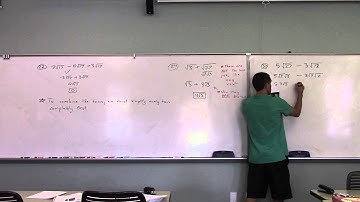 Section 8.3 (Blitzer Introductory Algebra 6th Ed) - Operations with Radicals (Combining Like Terms)