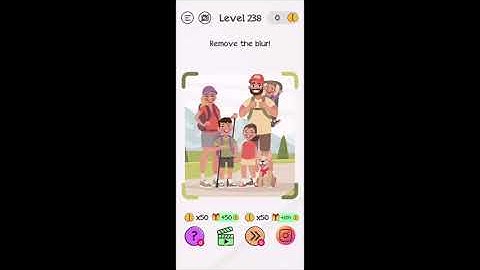 Braindom Level 238 Remove the blur Answers and Solutions