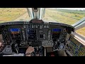 King air b350  landing on a hothigh  airport in africa