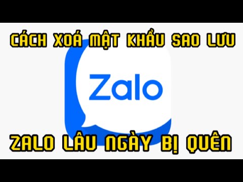 Video Cách lấy lại mật khẩu sao lưu zalo mới nhất | Cách sao... - youtube