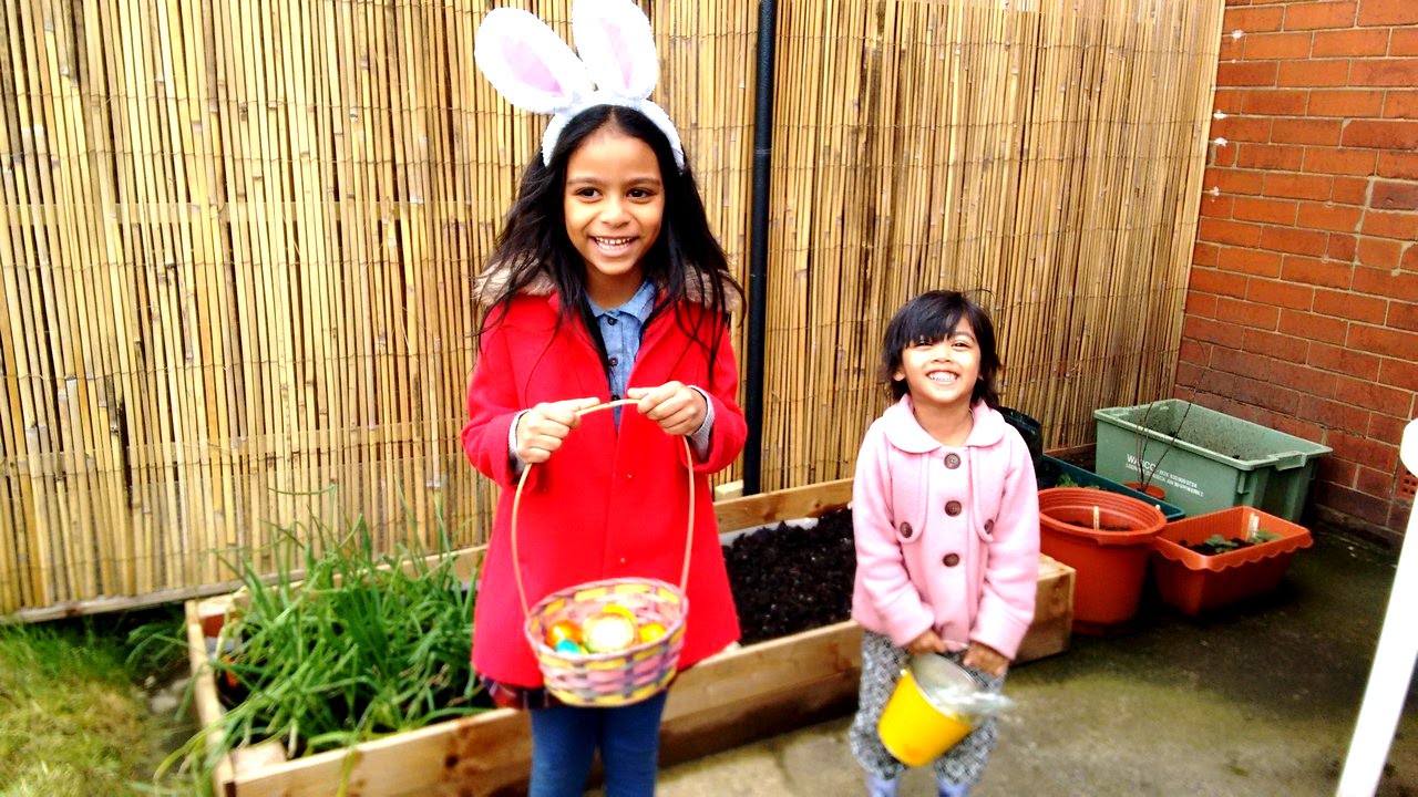 games people play Easter Egg Hunt & Eggtravaganza | Lots of EGGS | Fun with Kids and Bunny | Egg Race