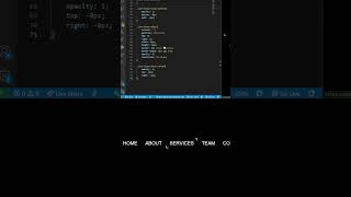 Creative Menu Tabs with HTML &amp; CSS Only  pt3😍 #shorts