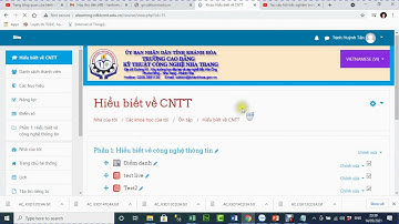 Tạo câu hỏi trắc nghiệm trong Moodle
