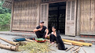 Ngoc Han membuat gula-gula kacang istimewa. Pakcik Dong membuat katil buluh