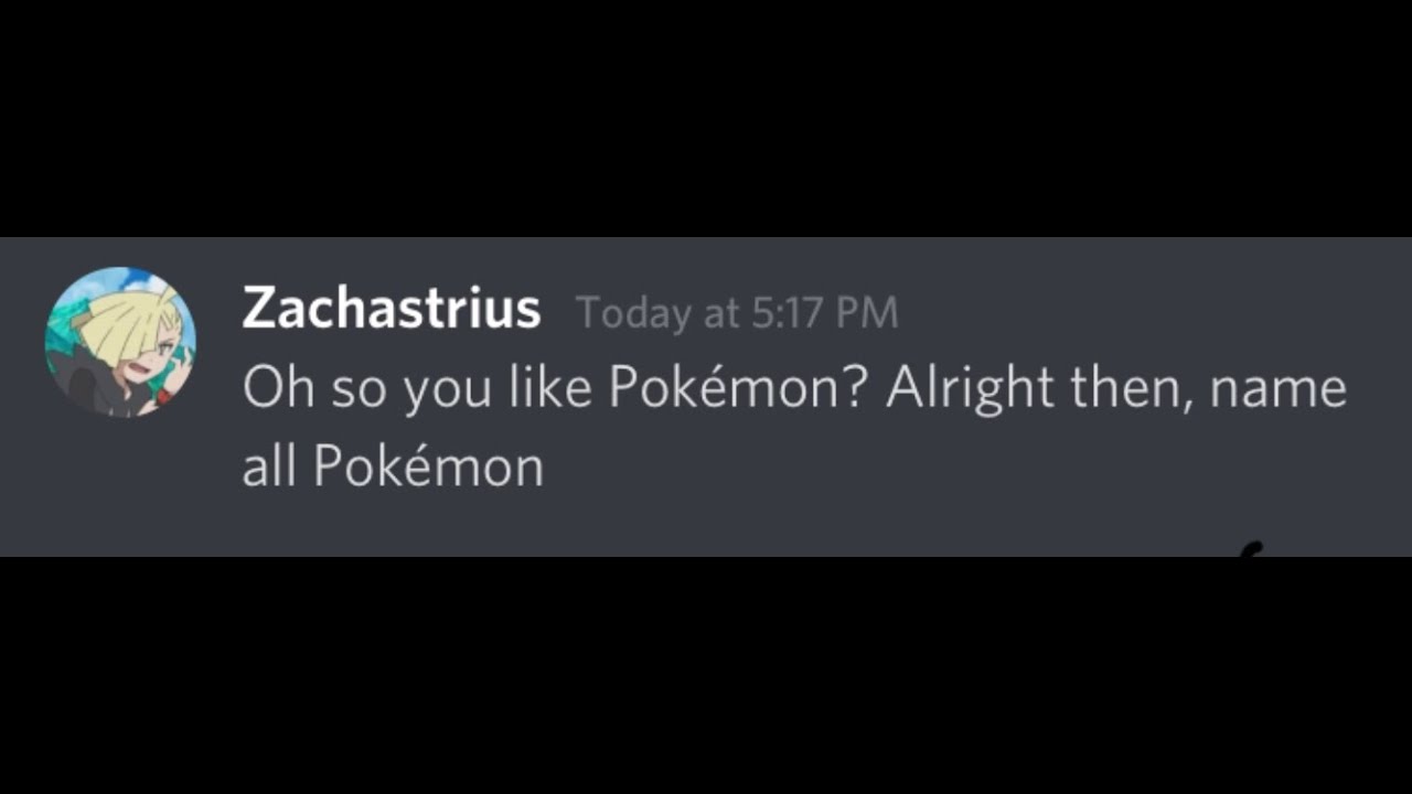 Oh, So you like Pokémon? Name Every One