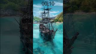 6 Pirates of the Caribbean ships in artificial intelligence - timer 30 seconds shorts