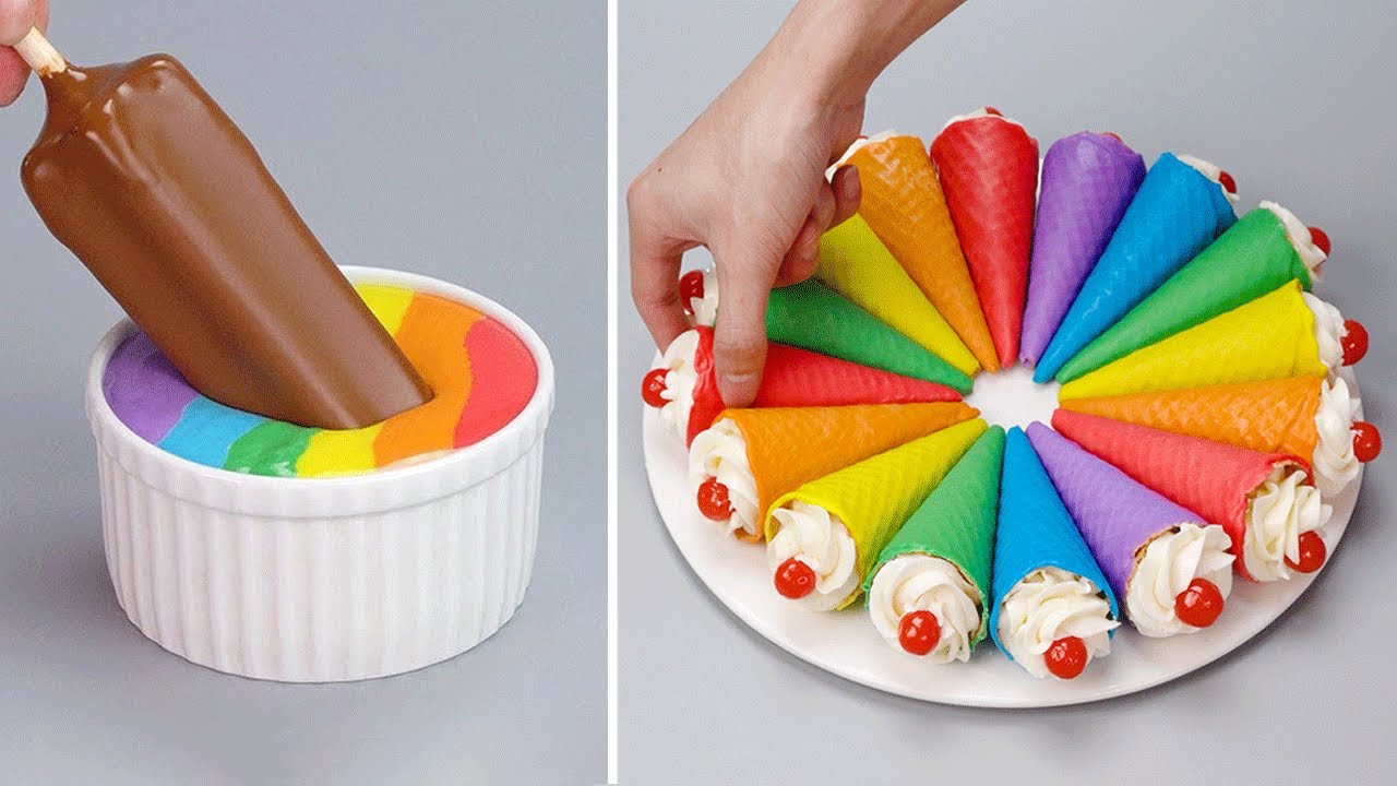 Best Ever Rainbow Cake Decorating For Cake Lovers | Amazing Cake Decorating Recipe