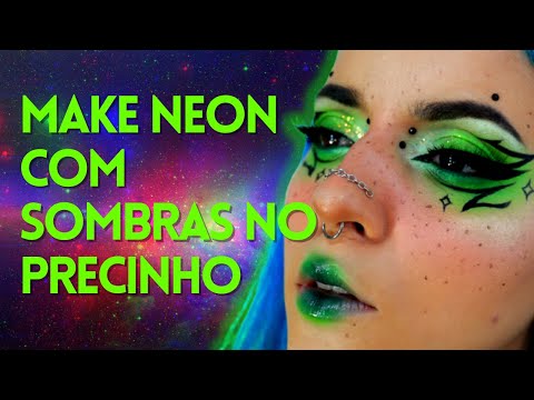 MAKE NEON FÁCIL COM PIGMENTO BARATINHO DA COLORMAKE | NEON MAKE UP TUTORIAL | NAY FIRENS