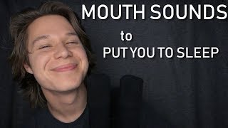 ASMR relaxing mouth sounds and inaudible whispers