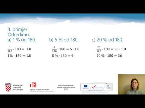 Matematika 7.r OŠ - Računanje s postotcima, 1.dio