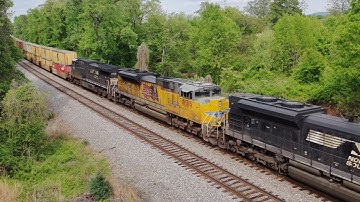 NS 25A with UP 9089 trailing in Charlottesville Virginia