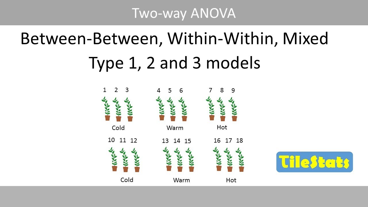 Strømcelle Slovenien kom over Two-way ANOVA - Within-Within, Between-Between, Mixed, type I, II, III  models - YouTube