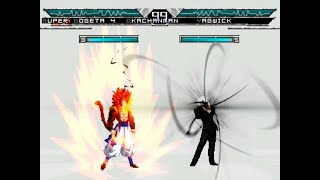 KOF MUGEN !! Super Gogeta4 12P Vs Yagwick 2022 Evil Mode 4P +Link [ KOF VS DBZ ]