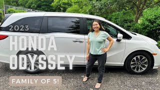 Honda Odyssey EXL Brand New car 2023! Mom full depth Review! Best family car/mini van/family of 5!