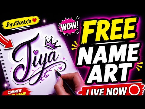 Name Art 🥰😍live