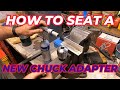 How to properly seat a new r8 adaptor or any adaptor into a jacobs chuck taper vpt