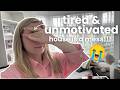 TIRED &amp; UNMOTIVATED CLEAN WITH ME | Realistic Mum Life