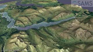 FVCOM / Paraview - Etive mesh flythrough