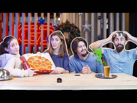 ვინ შეჭამს თხევად Pizzaს? თხევადი VS მყარი საჭმელების ჩელენჯი|GD Squad Vlog 062