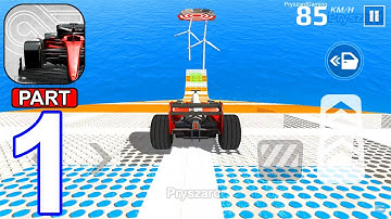 Formula Car Stunt Games - Gameplay Walkthrough Part 1 Big Ramp Stunt Car Race Game (Android, iOS)