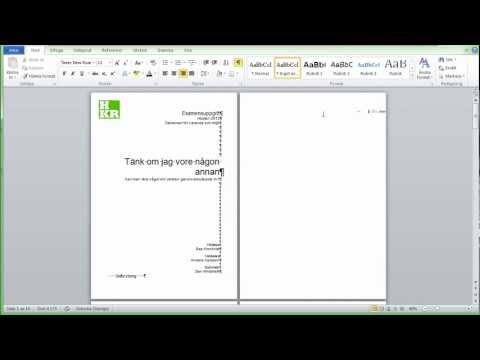 Video: Hur Man Utformar En Försättsblad På Engelska