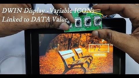 #9 DWIN-weergave - variabele-iconen gekoppeld aan DATA-waarde