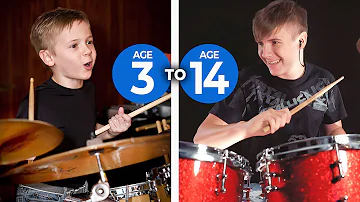 Progression of a Child Drummer (ages 3-14) Avery Drummer