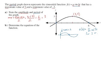 Sinusoidal Function from a Partial Graph
