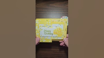 Double Z Fold card in Floral Delight Designer Series Paper.  #shorts #funfolds #funfoldcard