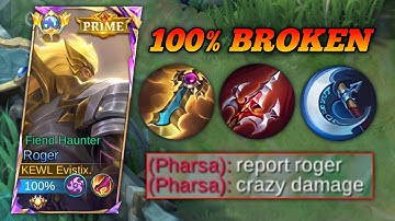 GLOBAL ROGER IS BACK TO THE META WITH THIS NEW BUILD AND EMBLEM 2025 (MUST TRY) | MLBB