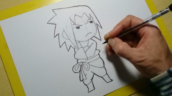 Como desenhar NARUTO KAWAII passo a passo 