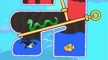 Save The Fish New Gameplay All Levels - Pull The Pin Puzzle Fishdom Game