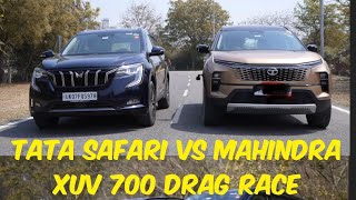 Tata Safari VS Mahindra XUV 700 Drag race, कोन जीतेगा ये रेस? #Mahindra #tata #dragrace #safari #xuv