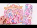 👑 Princess Dress Up Puffy Stickers ✨ Pink Fairy ASMR