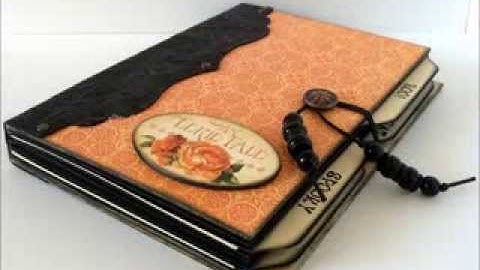 An Eerie Tale Altered File Folder Mini Album /Journal / Book Combination