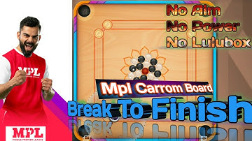 Mpl Carrom Board Game Break To Finish/Mpl Carrom Freestyle 🤩🤩