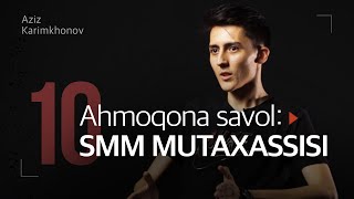 17 yoshda 100 000$ qanaqa qilib topgani va bizneslari haqida | 10 ahmoqona savol - Aziz Karimkhonov