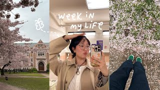 a week in my life 🌸 spring classes, cooking & daily life as a student